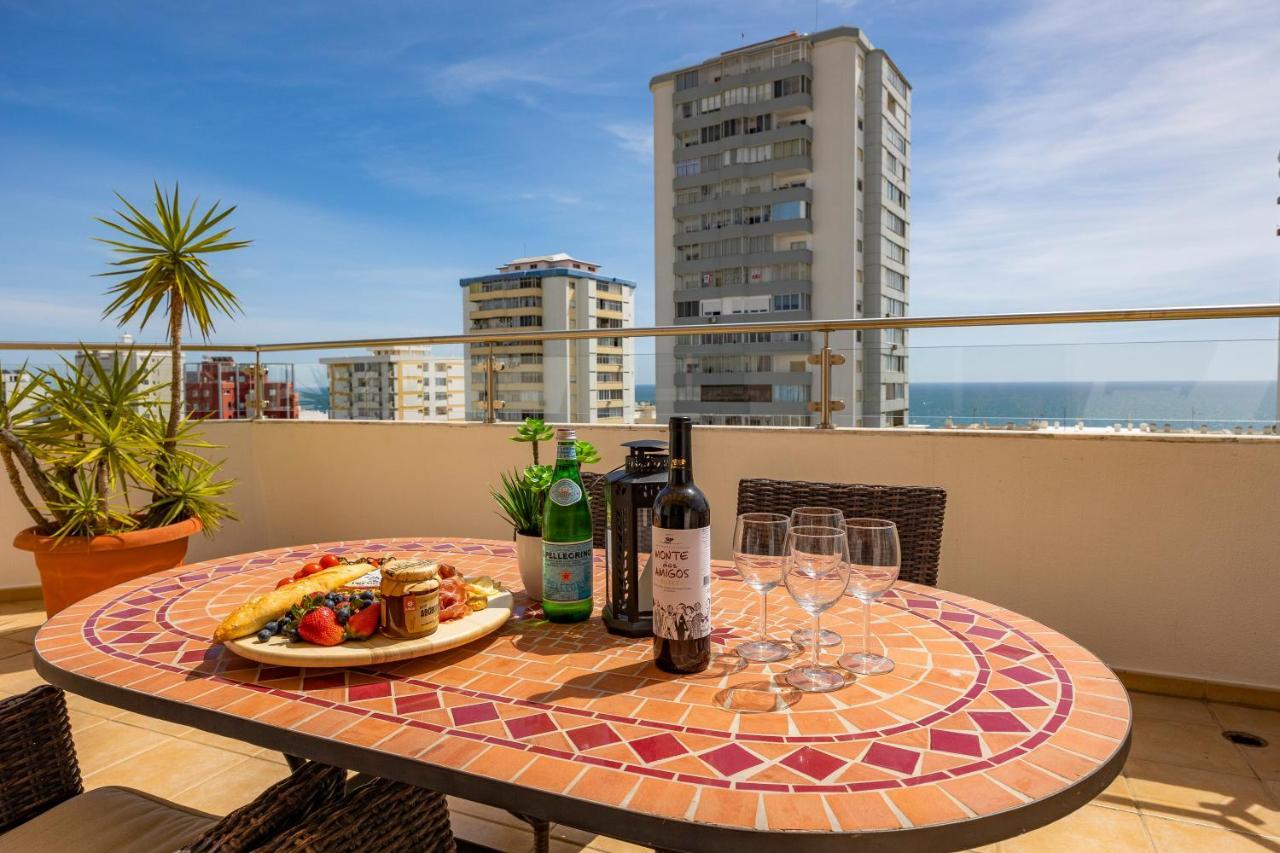 Seaview Penthouse In Algarve With Spacious Terrace Quarteira Eksteriør bilde